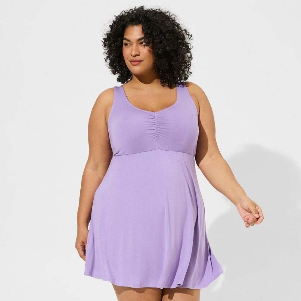 Torrid Lace Back Babydoll Sleep Gown Purple 2x 2 18 20